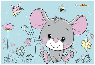 Podkład szkolny na biurko obustronny 55x38cm Mouse, St.Majewski