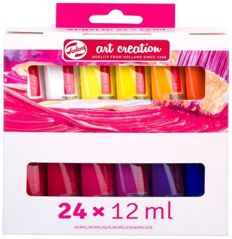Farby akrylowe 24-kol. 12ml w tubkach Art Creation, Talens