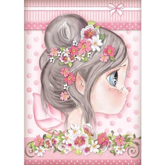 Papier ryżowy A4 Tatiana Faries - Wróżka różowa, Stamperia