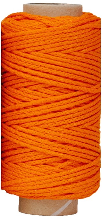 Sznurek ozdobny 10 dag 50 MB pomarańczowy, Tres