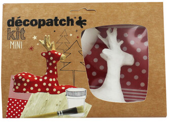 Zestaw startowy mini "Renifer" 3,5 x 19 x13,5cm. na Święta KIT018 O, Decopatch