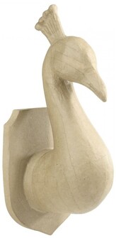 Trofeum Paw 13,5 x 11 x 26,5 cm z masy papierowej SA188 C, Decopatch