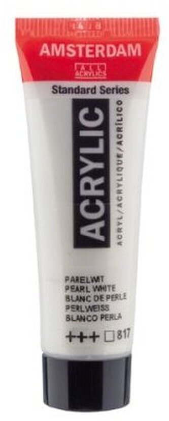 Farba akrylowa nr 817 perłowa biel 20ml, Amsterdam