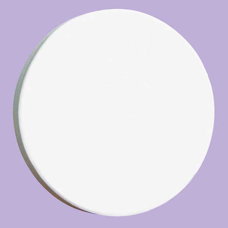 Sylwetka koła 12 x 12 x 1.5 cm papier biały AC283, Decopatch