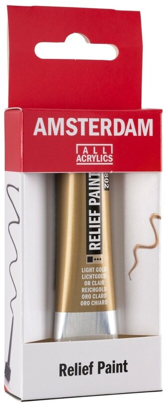 Farba konturowa Amsterdam Relief Paint 20ml Light Gold 802, Talens
