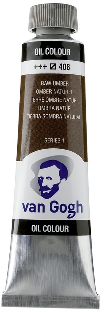 Farba olejna Van Gogh, 40ml Umbra Raw (umbra naturalna) 408, Talens