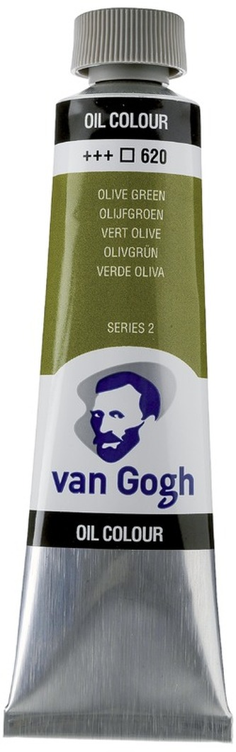 Farba olejna Van Gogh, 40ml Olive Green 620, Talens