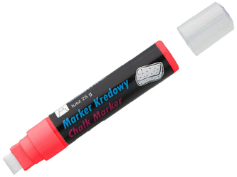 Marker kredowy końc. 8 x 15 mm czerwony 290-22, Toma