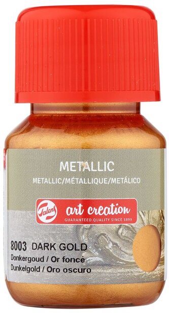 Farba akrylowa metaliczna 30ml Dark Gold 8003, Talens