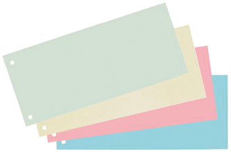 Przekładki 1/3 A4 żółte op. 100 szt., Elba