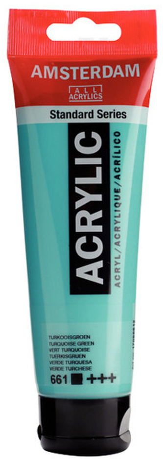 Farba akrylowa nr 661 zieleń turkusowa (turquoise green) 120 ml, ArtCreation