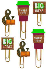 Zestaw spinaczy 6szt, Incood