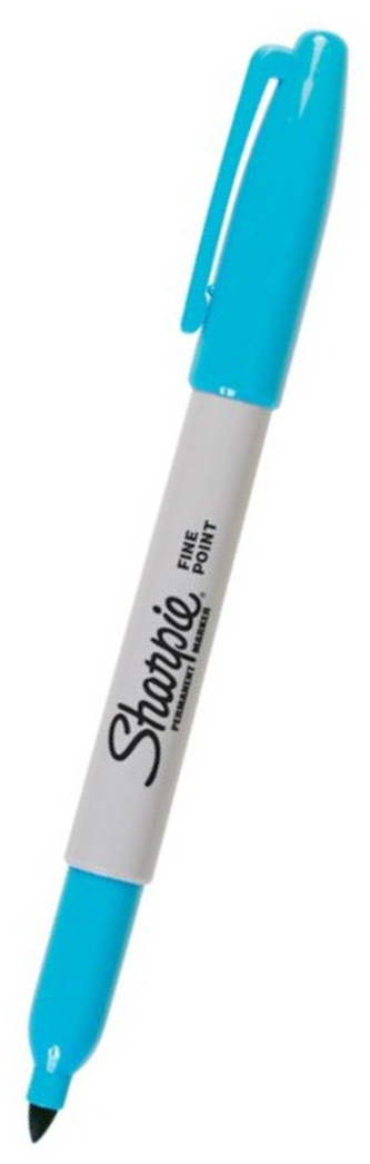 Marker Fine niebieski-turkus permanentny, Sharpie