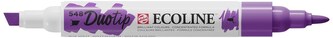 Marker dwustr. okr./ścięty Ecoline Duo Blue Violet 548, Talens