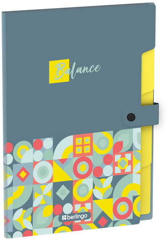 Teczka PP A4 z 5 przegródkami "Balance", 600µm, Beringo