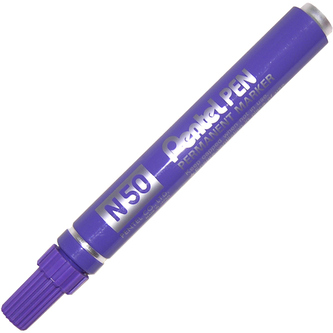 Marker permanentny N50 okrągła końc. fiolet. VE, Pentel