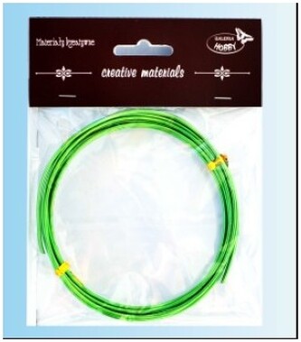 Drut aluminiowy j. zielony 2 mm op. 3m, Galeria Hobby