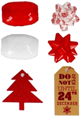 Zestaw do pakowania czerwony, tagi, Incood