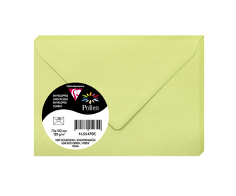Koperty 75x100 jasnozielony POLLEN 55470 20szt.