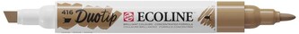Marker dwustr. okr./ścięty Ecoline Duo Sepia 416, Talens