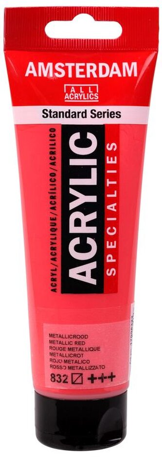 Farba akrylowa nr 832 metallic red 120ml, Amsterdam
