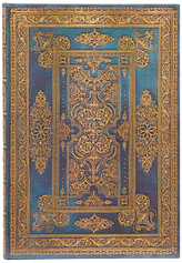 Notes Luxe Design Blue Luxe Midi gładki, Paperblanks