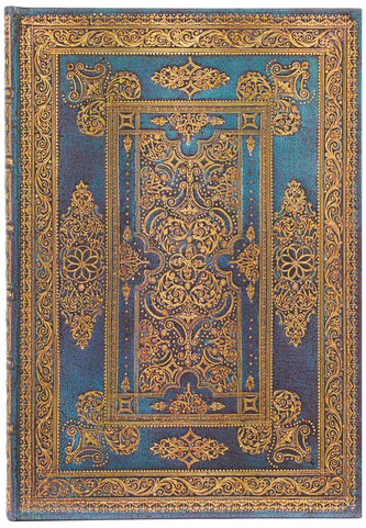 Notes Luxe Design Blue Luxe Midi gładki, Paperblanks