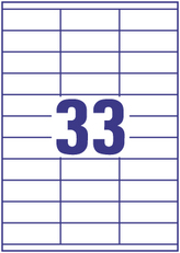 Etykiety 70 x 25.4 mm 33 x 100 ark Europe100 by Economy, Avery