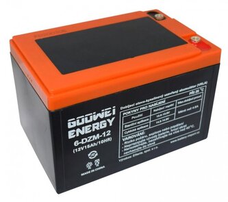 Trakční olověný akumulátor 12V 15Ah GOOWEI ENERGY 6-DZM-12 Pb