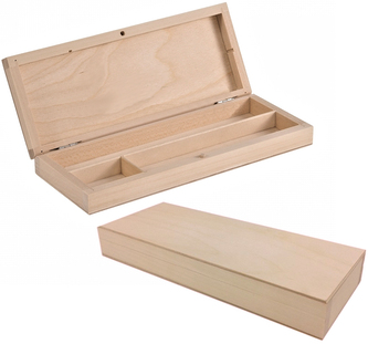 Piórnik drewniany 22 x 8.5 x 3 cm