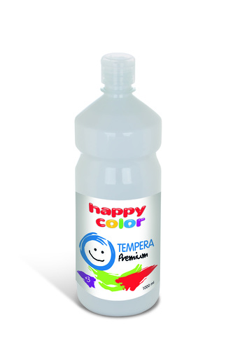 Farba tempera Premium 1000ml biała nr 0, Happy Color