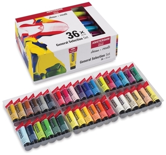 Zestaw farb akrylowych w tubkach 36x20ml, Amsterdam