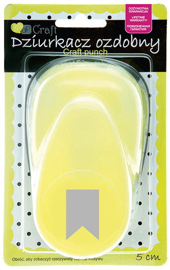 Dziurkacz ozdob. 2,5cm flaga, Dp Craft