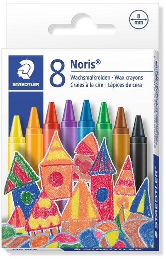 Kredki woskowe 8-kol. Noris Club, Staedtler