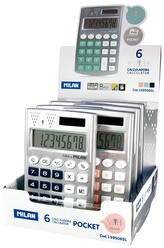 Kalkulator kieszonkowy silver,159506SL, Milan