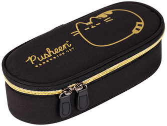 Piórnik saszetka usztywniona z wewnętrzną klapką PC-01 Pusheen Gold, St.Majewski