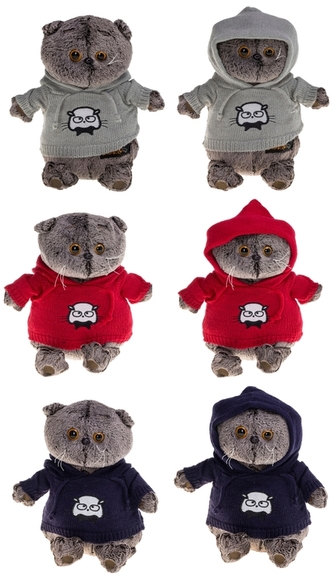 Maskotka Kot w bluzie 30 cm, Rozette