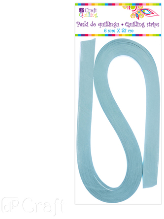 Paski do quillingu 6 mm - turkusowe, 100 szt, Dp Craft