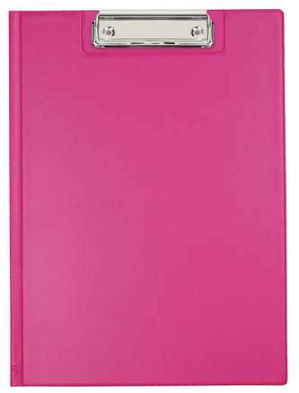 Teczka z klipsem A4 różowa (pink) PVC KKL-04-03, Biurfol