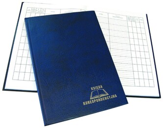 Księga korespondencyjna 192k. granatowa 229-014, Warta