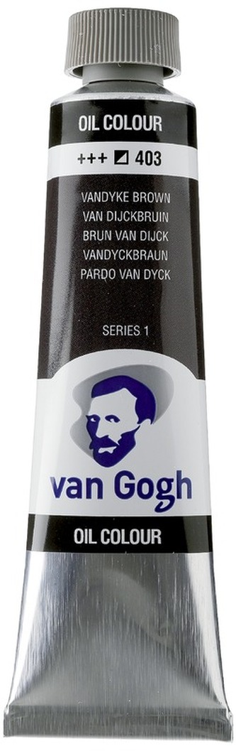 Farba olejna Van Gogh, 40ml Vandyke Brown 403, Talens