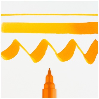 Pisak akwarelowy pędzelkowy Ecoline Brush Pen Light Orange, Talens