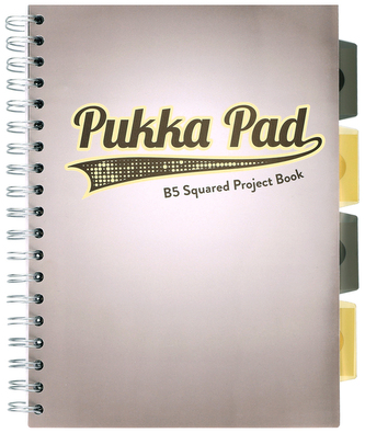 Kołonotes Project Book B5 100k 80g kratka Grey Design szary, Pukka Pad