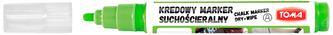 Marker kredowy suchościeralny żółty pastelowy 4,5mm, Toma