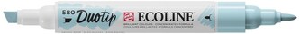 Marker dwustr. okr./ścięty Ecoline Duo Pastel Blue 580, Talens
