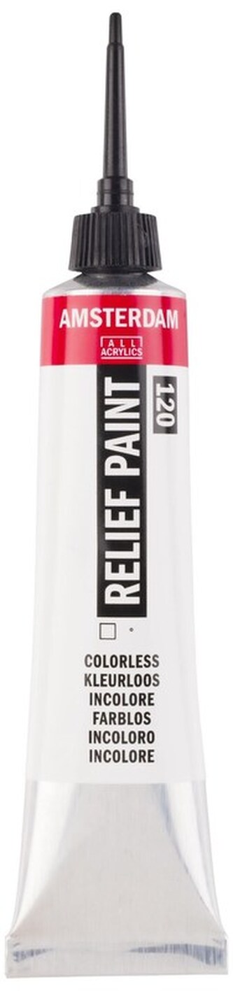 Farba konturowa 20 ml Relief Paint 120 bezbarwna Amsterdam, Talens