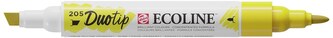 Marker dwustr. okr./ścięty Ecoline Duo Lemon Yellow 205, Talens
