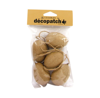 Jajka do zawieszenia 4 x 4 x 4 cm - 5 szt. AC384, Decopatch