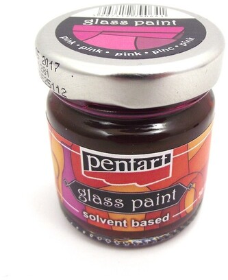 Farba do szkła 30 ml róż, Pentart