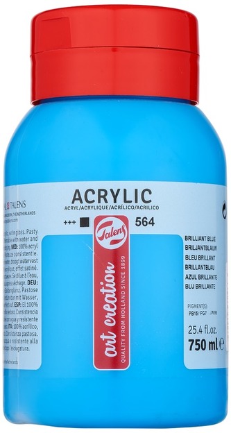 Farba akrylowa 750ml Briljant Blue 564 Art Creation, Talens